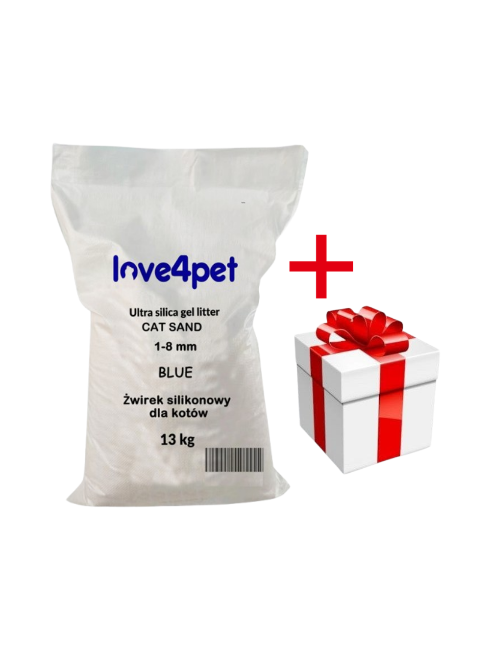 Żwirek Silikonowy dla Kota Cat Sand 13kg  + niespodzianka dla kota GRATIS!!!