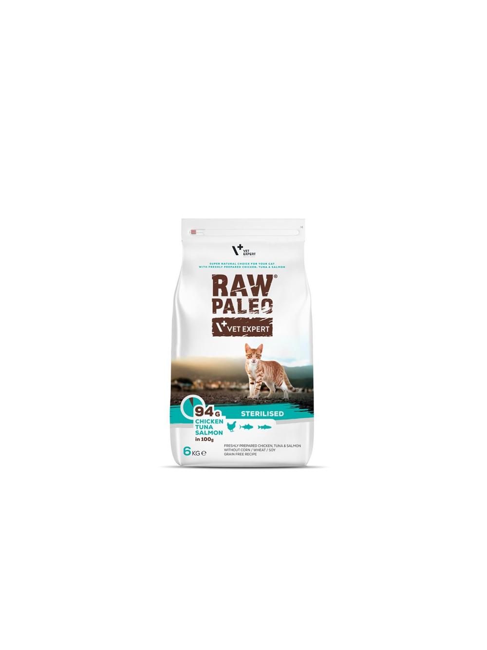 Vetexpert Raw Paleo Sterilised Cat 6kg