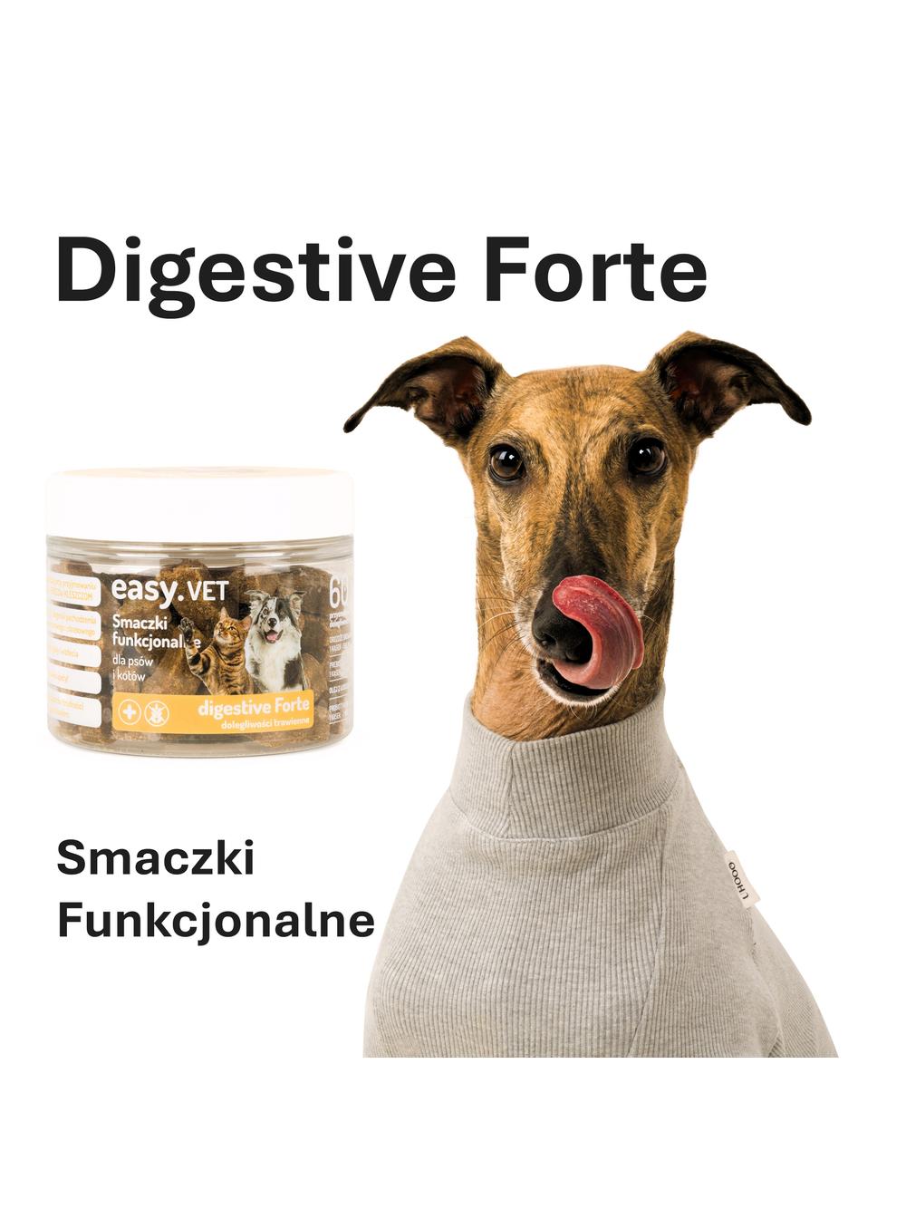 Easy.VET Smaczki funkcjonalne digestive forte dla psów i kotów 180g