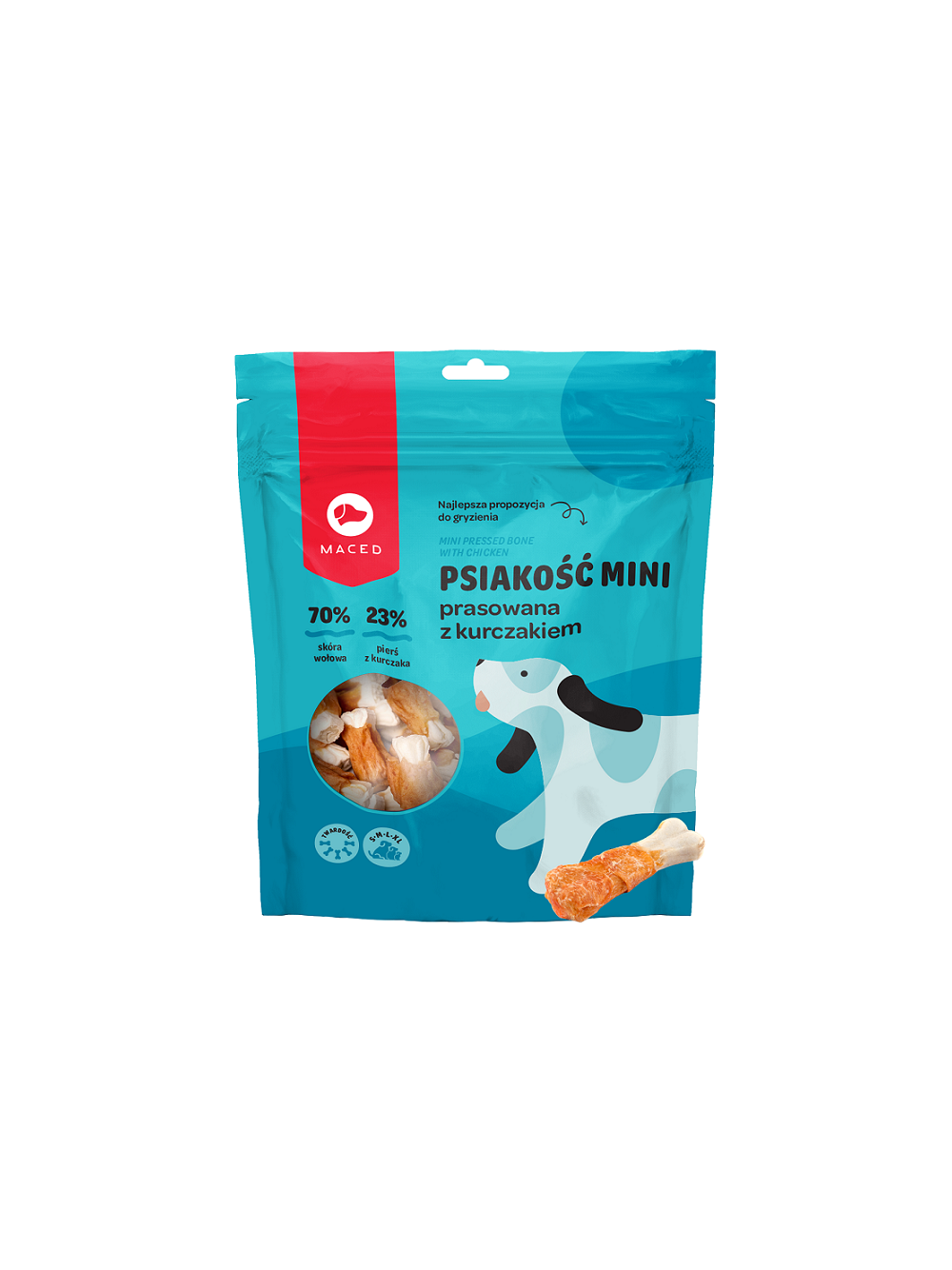 MACED kość prasowana z kurczakiem 6cm - 500g