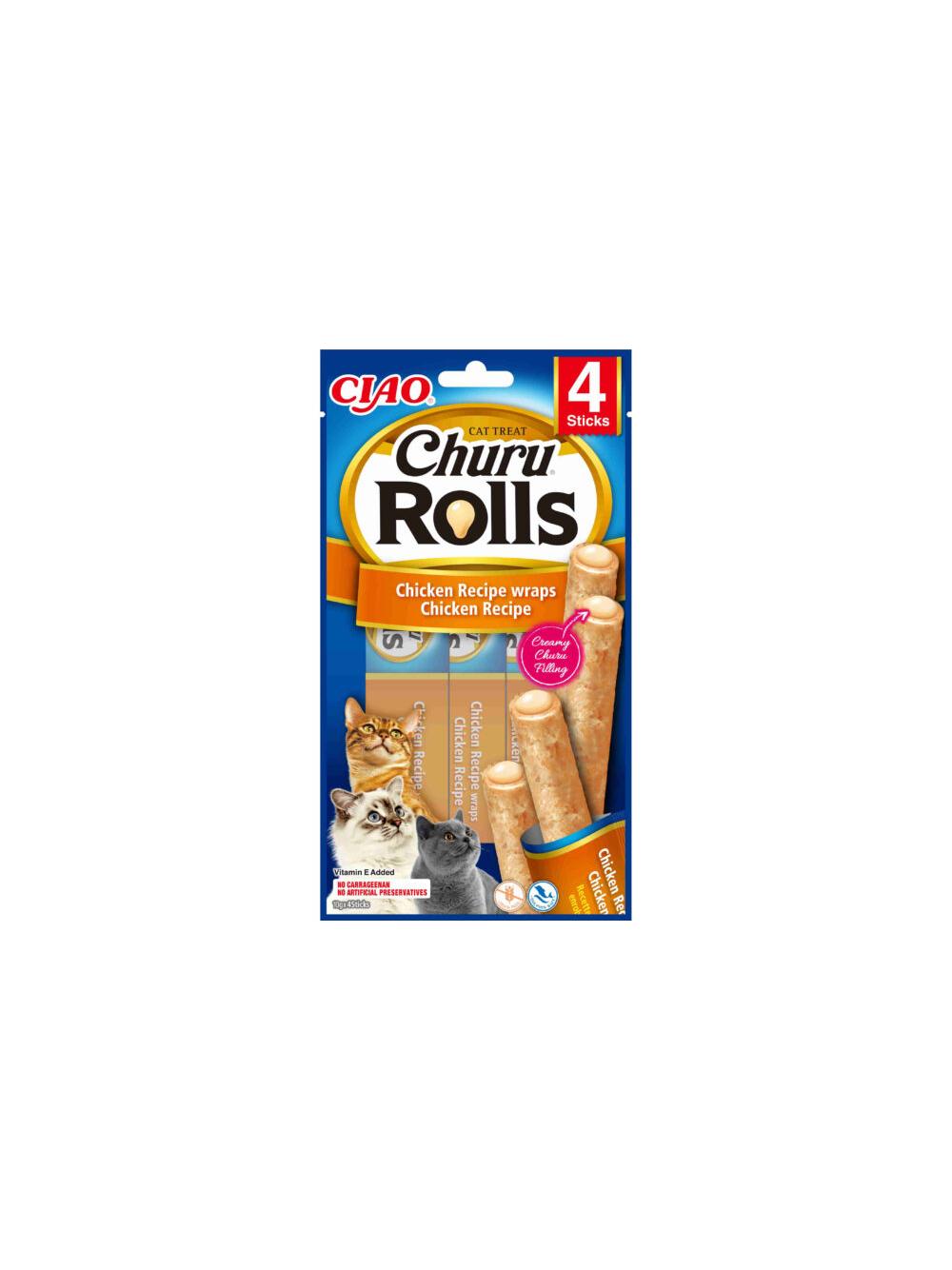 INABA Churu Rolls Dla Kota – Kurczak 4x10g