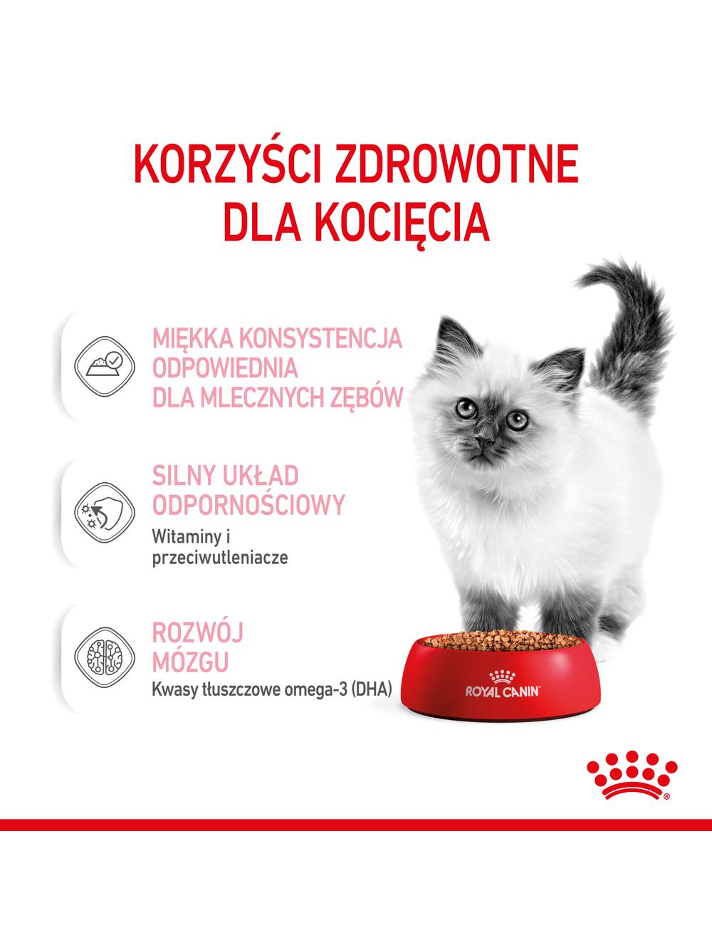 ROYAL CANIN Kitten Instinctive w sosie 12x85g karma mokra w sosie dla kociąt do 12 miesiąca życia +  NIESPODZIANKA DLA KOTA GRATIS!!