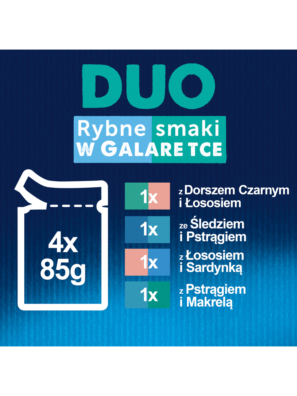 FELIX Duo Rybne Smaki w galaretce 4x85g