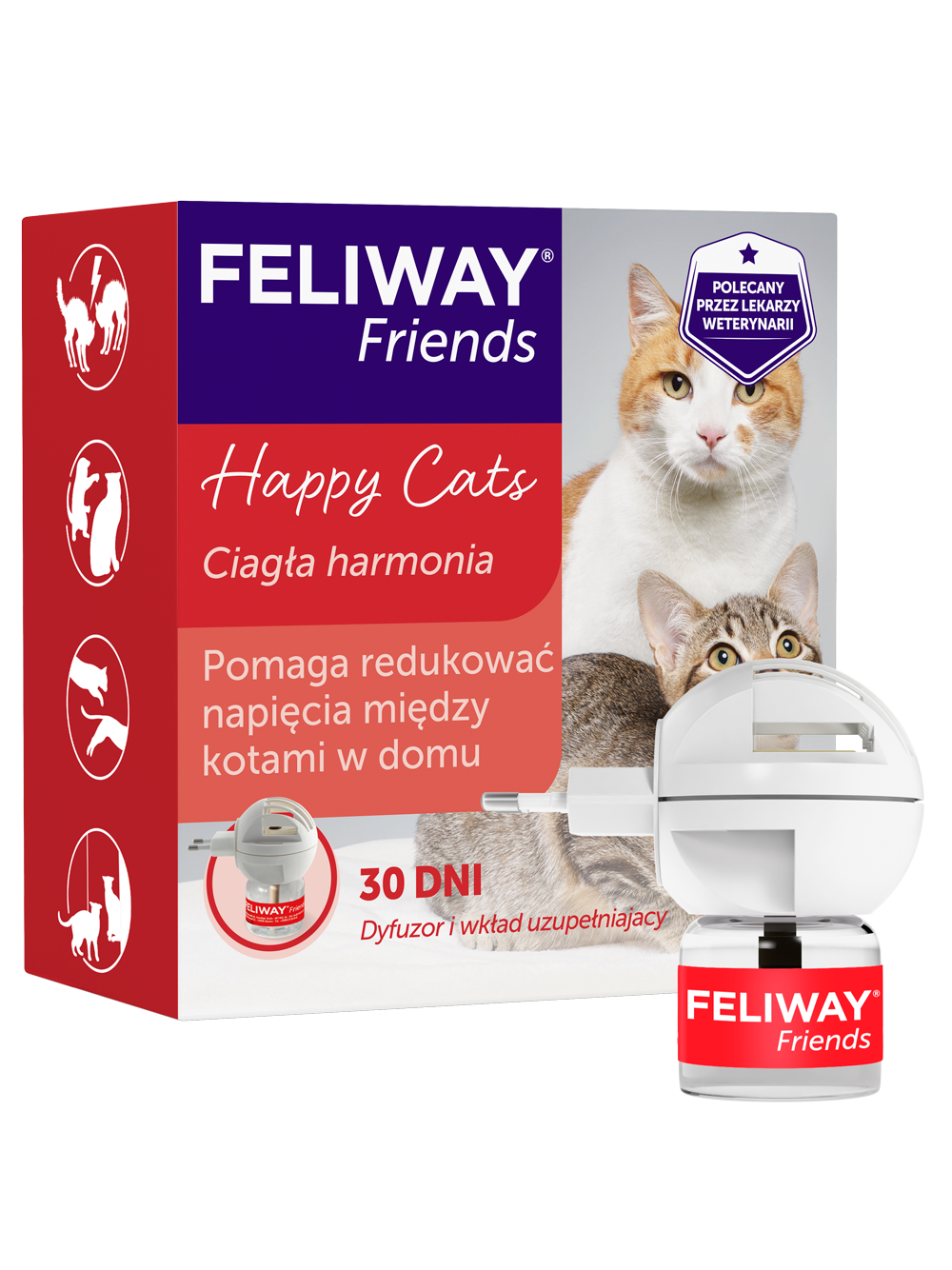 CEVA Feliway Friends dyfuzor + flakonik 48 ml z feromonem C.A.P.