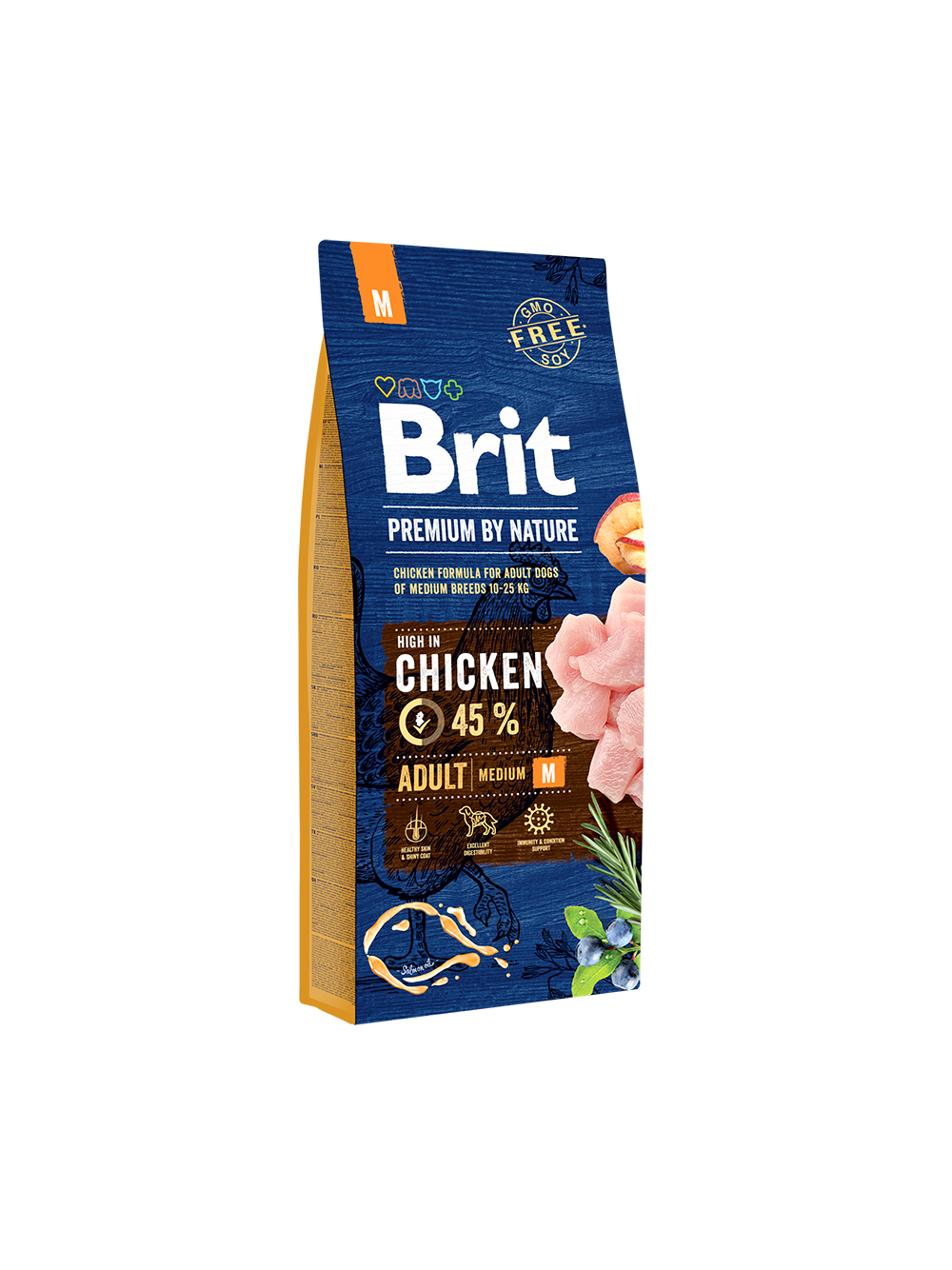 BRIT Premium By Nature Adult M 14,6kg  / Opakowanie uszkodzone (8721) !!!