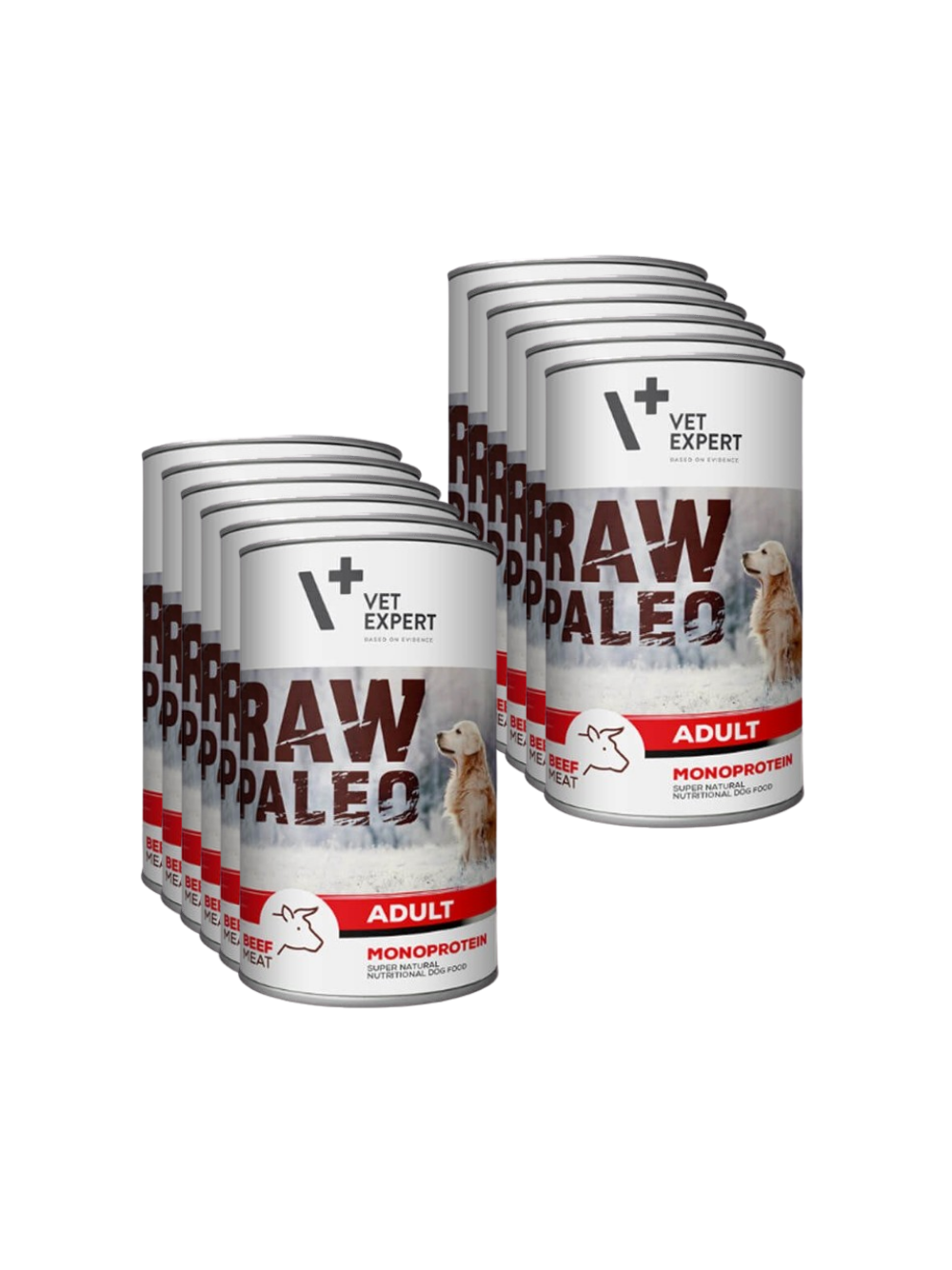 Vetexpert RAW PALEO adult beef 12x400g - wołowina puszka