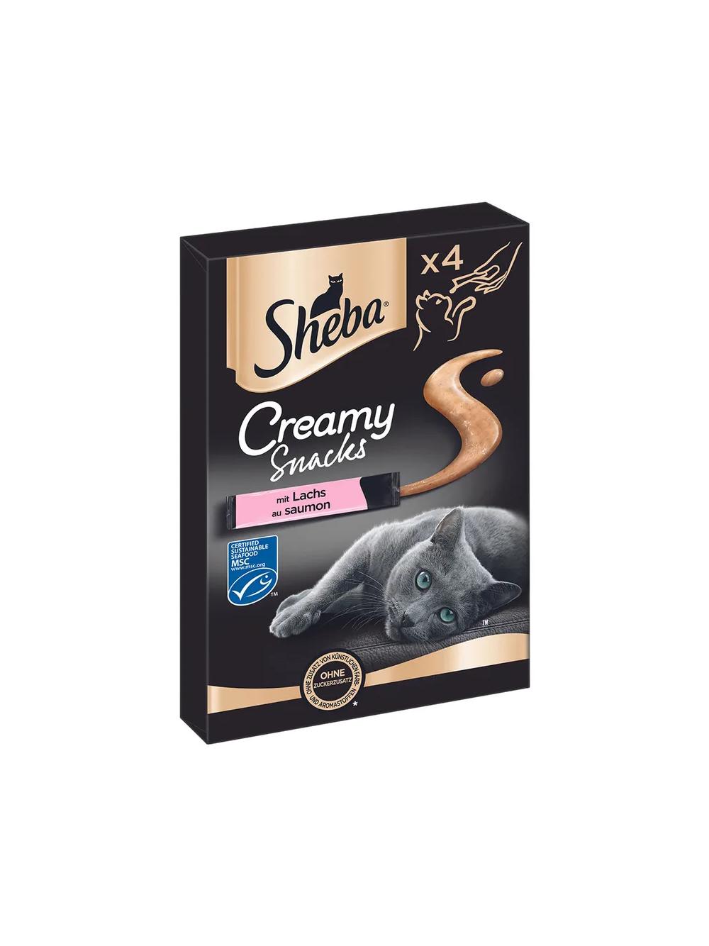 SHEBA Creamy Łosoś 4x12g