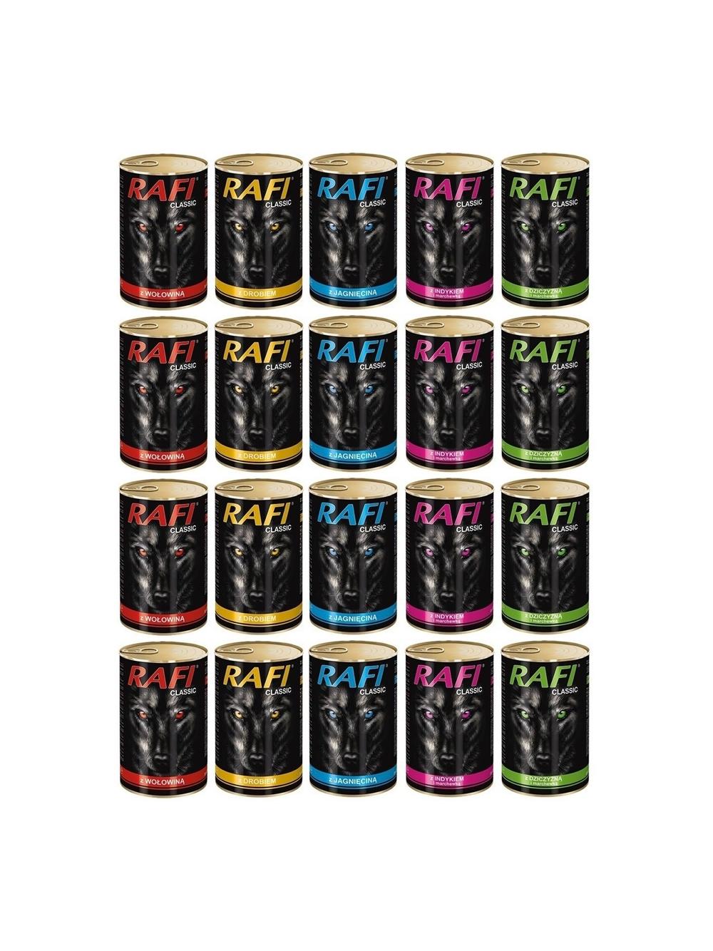 Dolina Noteci Rafi Classic MIX SMAKÓW w Sosie 20x1240g - BEZ DROBIU
