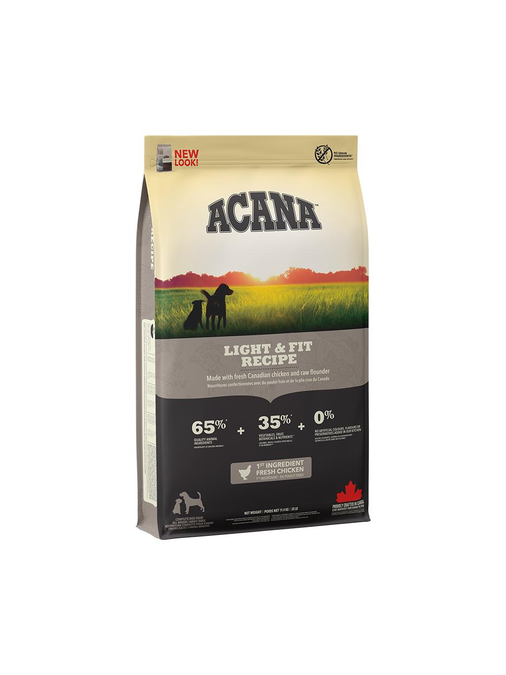 ACANA  Light & Fit Dog 11,4kg + niespodzianka dla psa GRATIS!