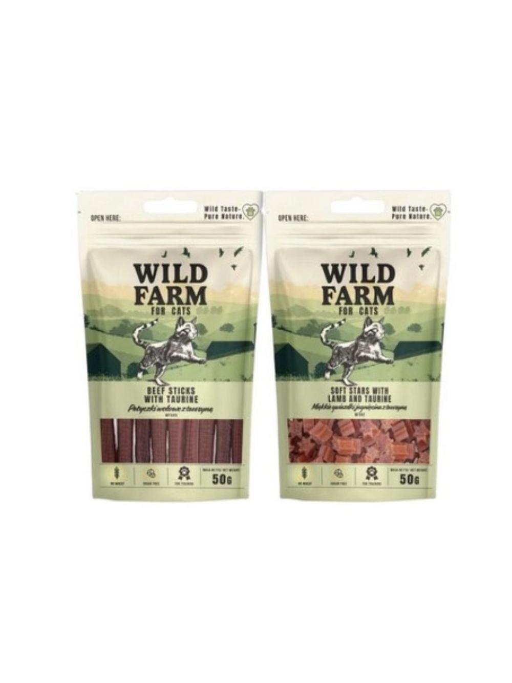 WILD FARM Przysmaki dla kota 2x50g
