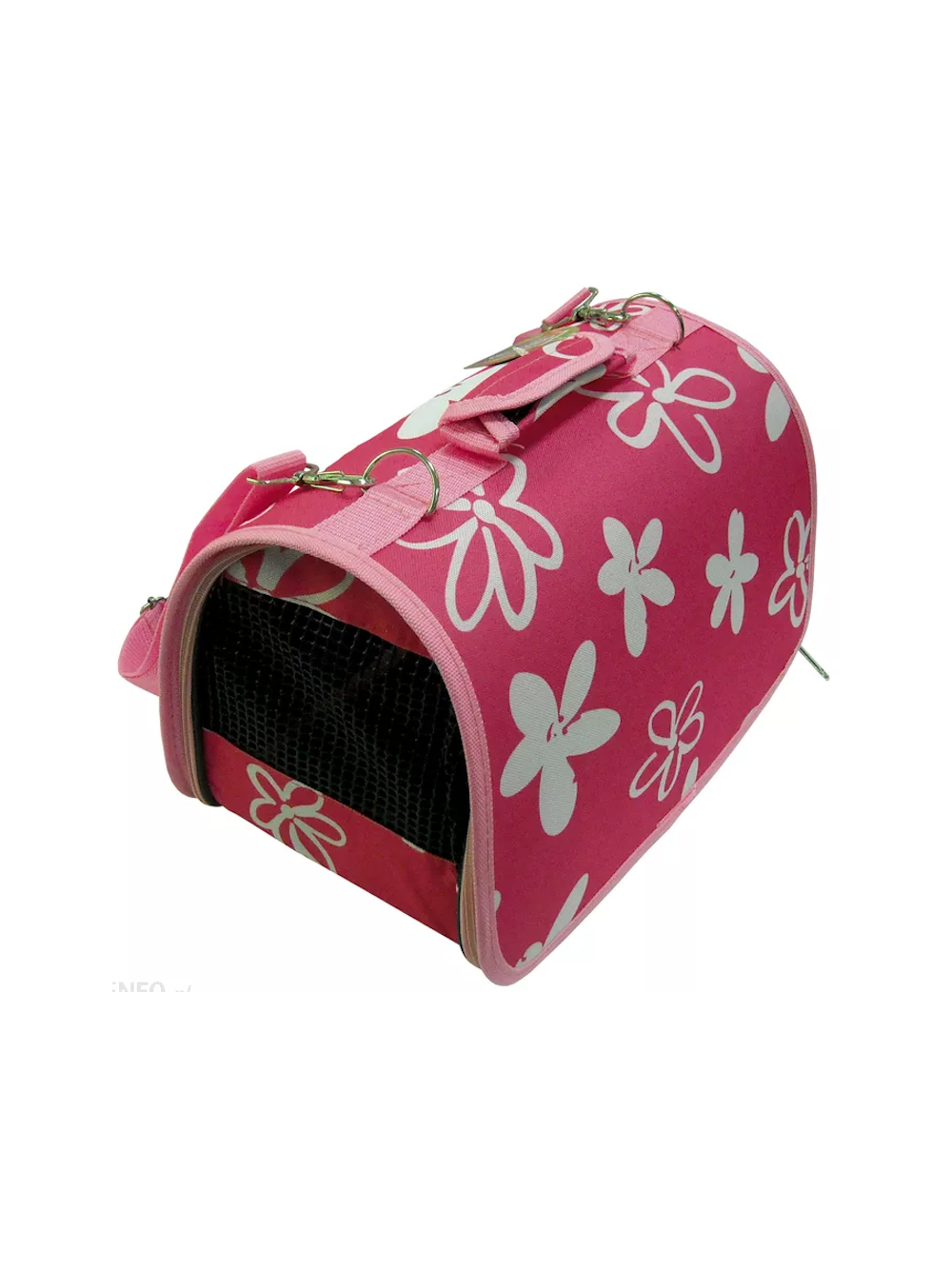 HILTON Torba transportowa Różowa kwiaty 43x24x26cm dla kota/psa