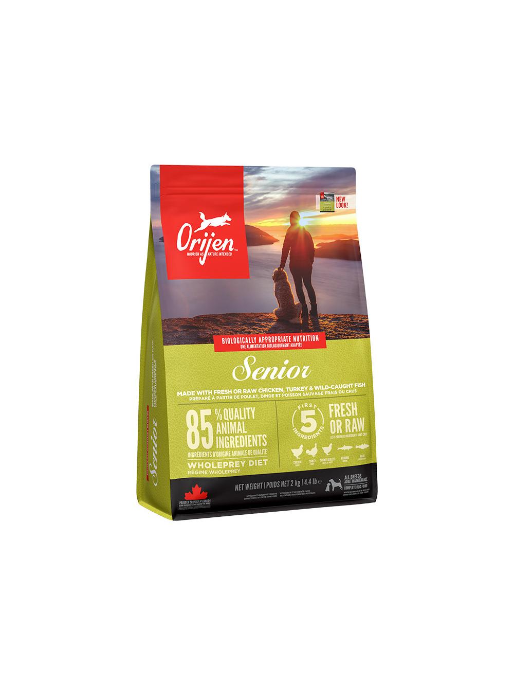 ORIJEN Dog Senior 2kg + niespodzianka dla psa GRATIS!