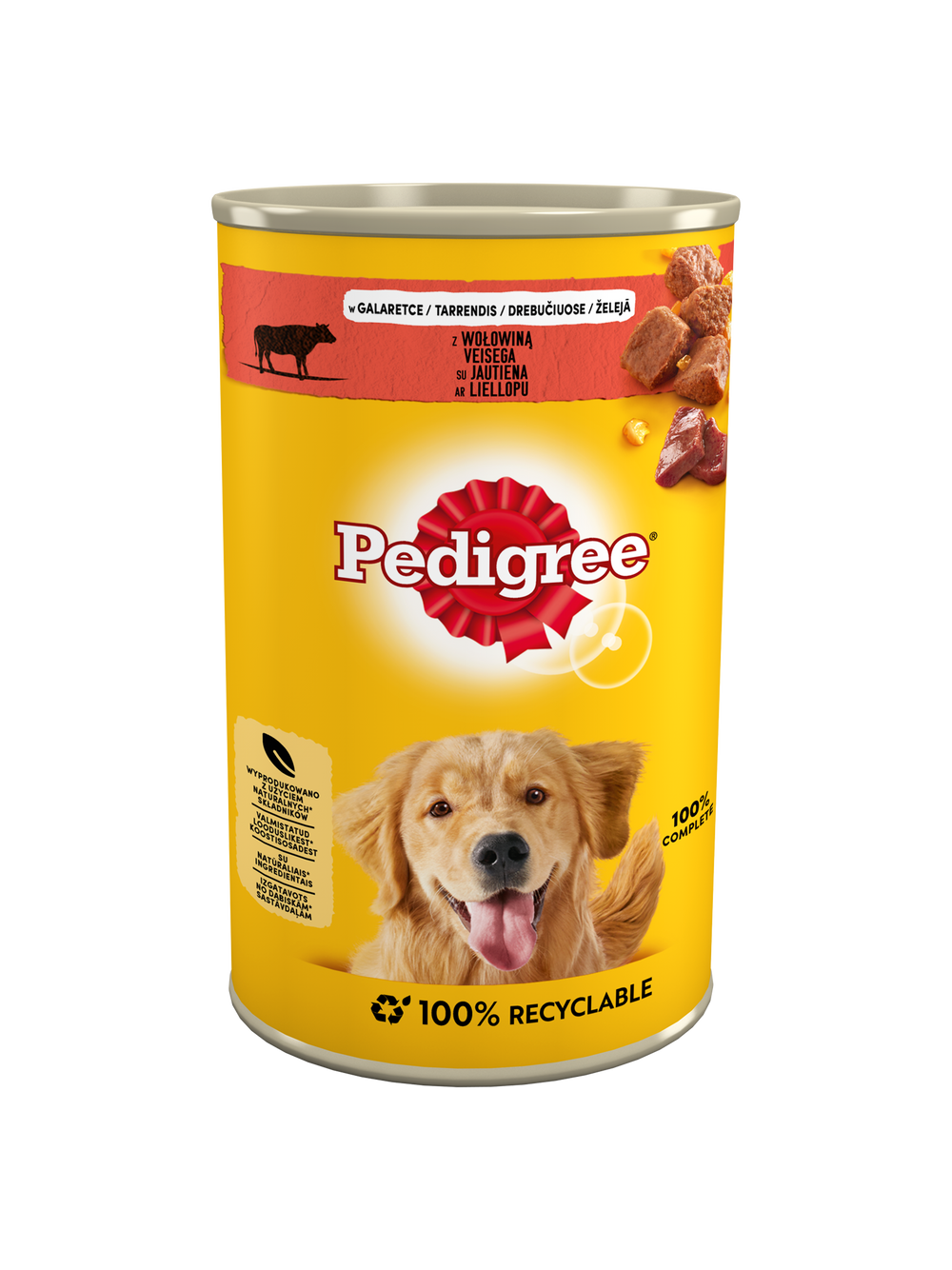 PEDIGREE Adult puszka 1200g - mokra karma pełnoporcjowa dla dorosłych psów, z wołowiną w galaretce