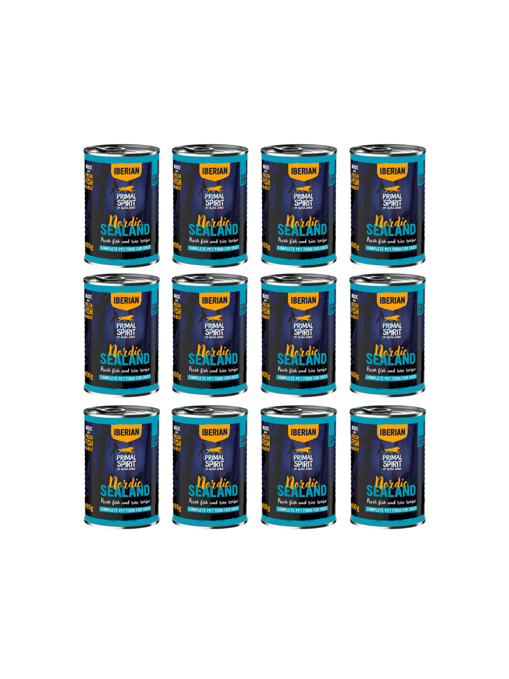 PRIMAL SPIRIT Iberian Nordic Sealand 12x400g puszka