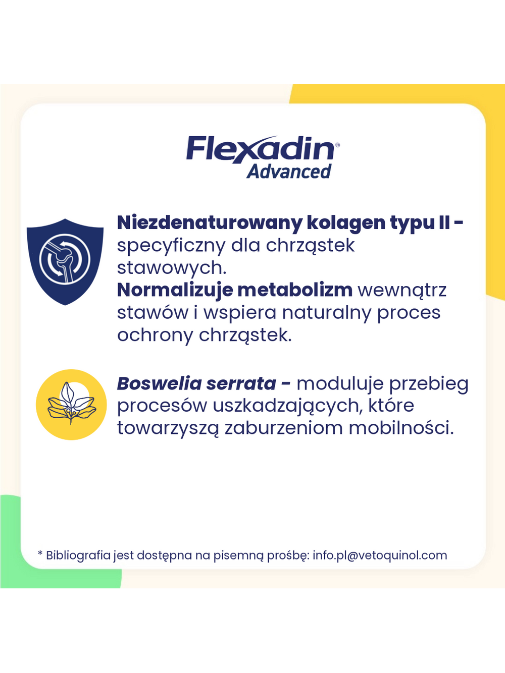 VETOQUINOL Flexadin Advanced Dietetyczna Karma Uzupełniająca Dla Psów  180g (60 kąsków) + NIESPODZIANKA DLA PSA GRATIS!!