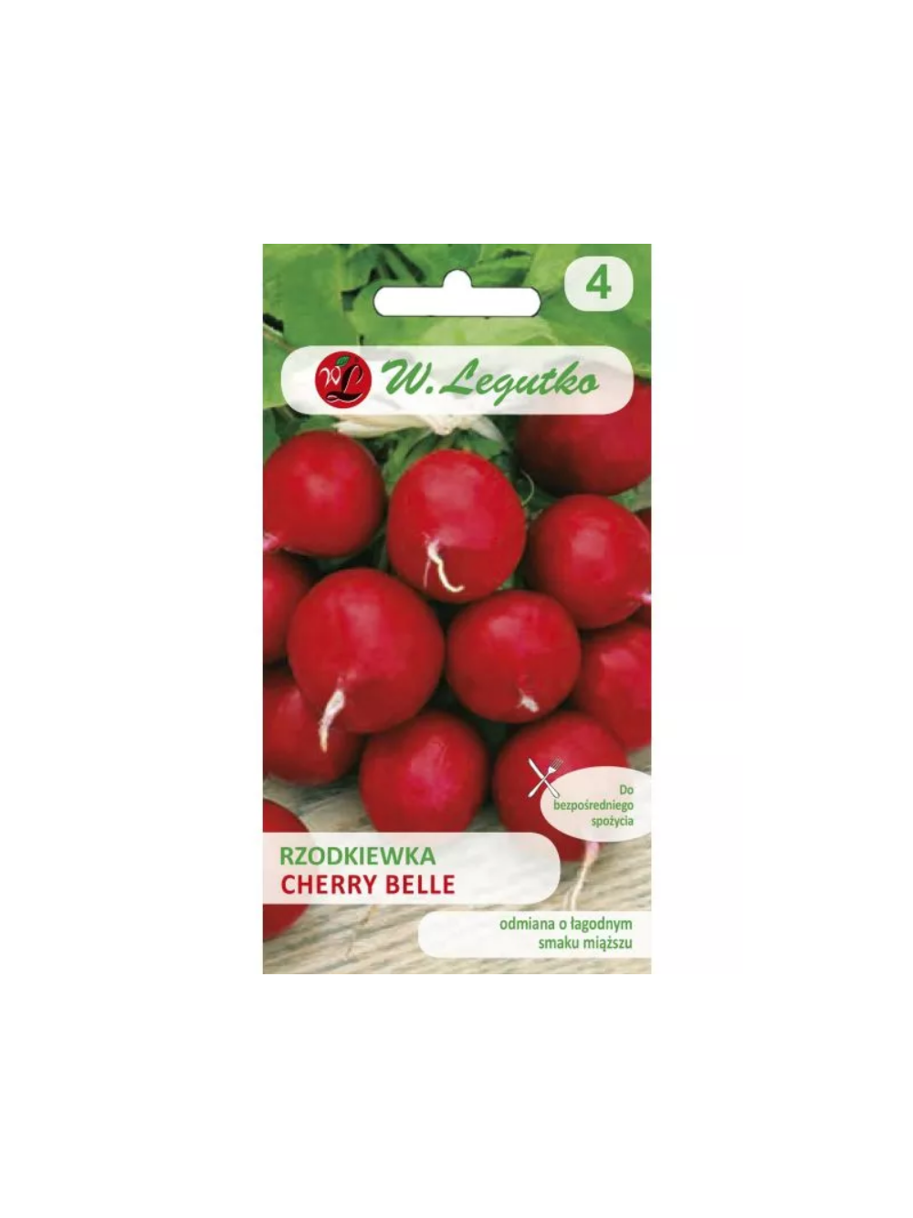 Rzodkiewka Cherry Belle - okrągła, czerwona