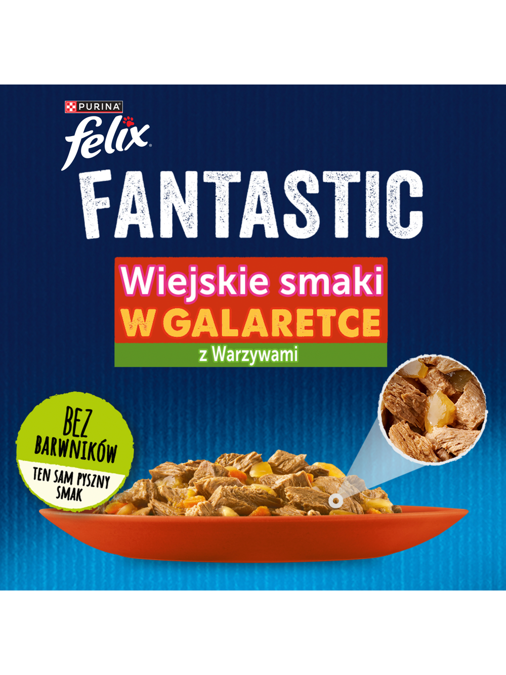 FELIX Fantastic w galaretce z kurczakiem i wołowiną 4x85g