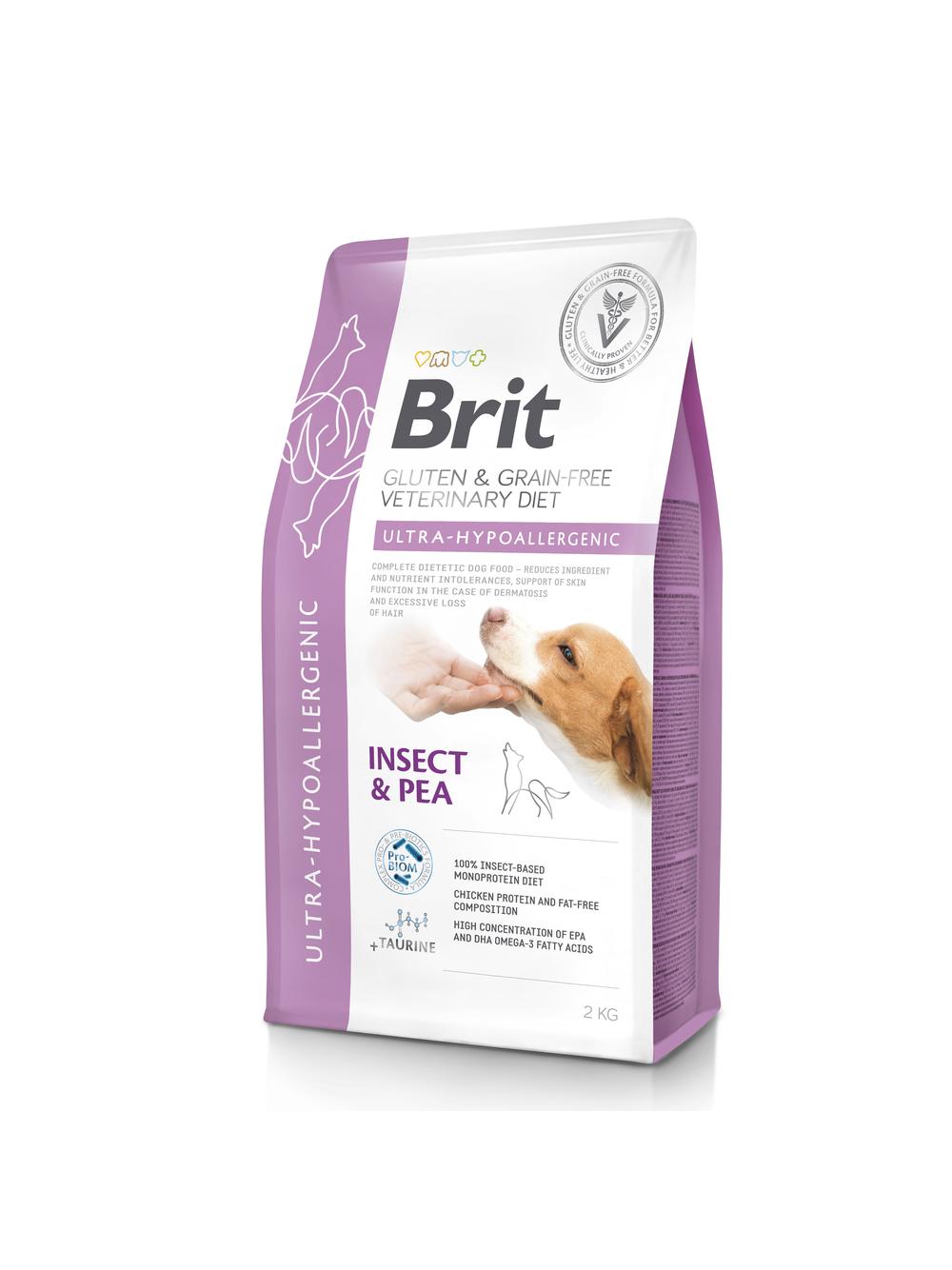 BRIT GF Veterinary Diets Dog Ultra-Hypoallergenic Insect 2kg