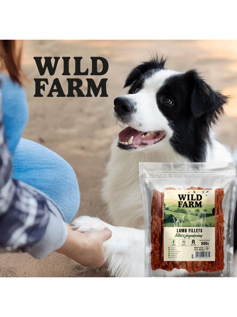 WILD FARM filet z jagnięciny 500g przysmak dla psa