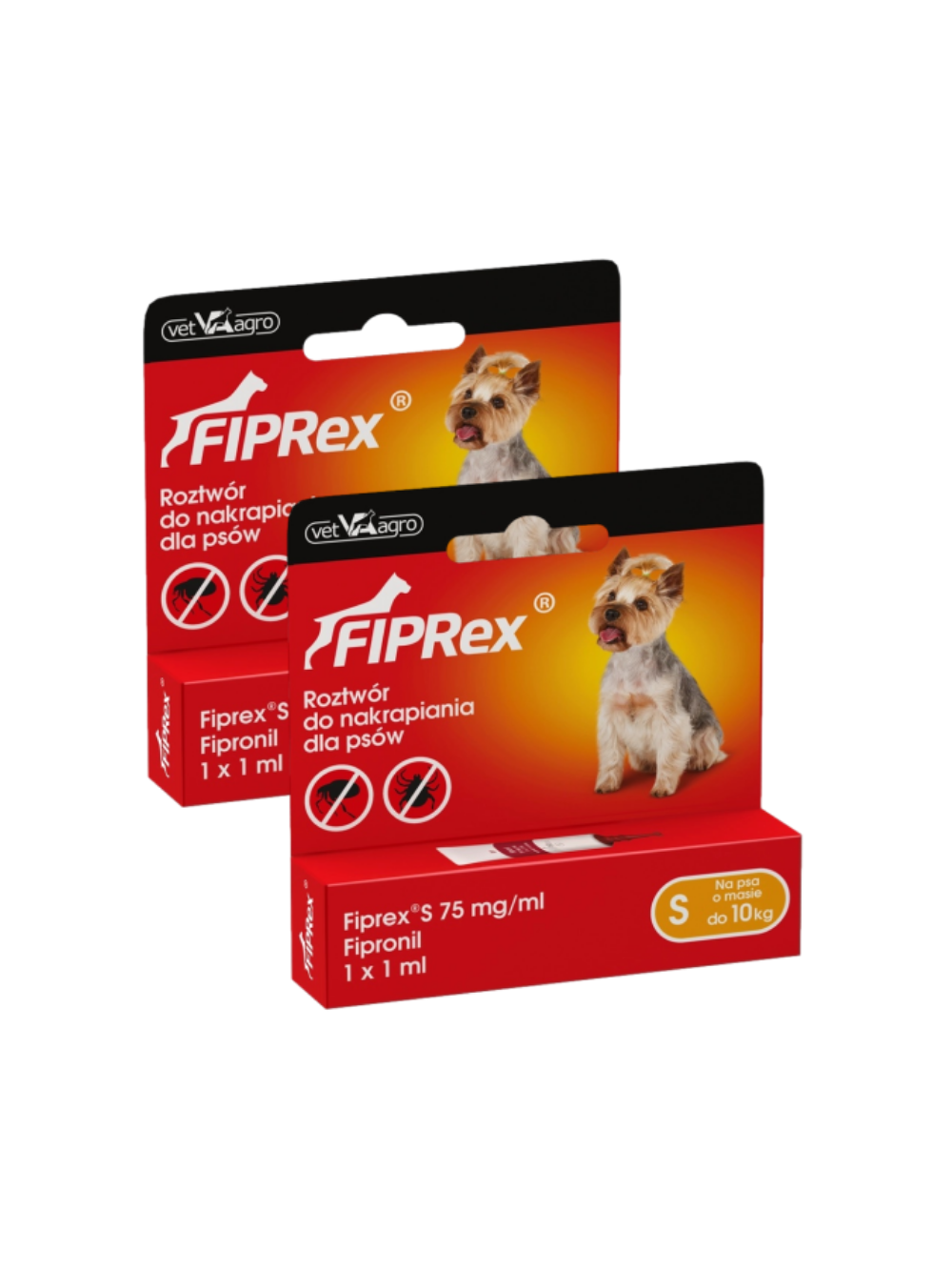 Fiprex S, 75 mg/ml, roztwór do nakrapiania dla psów (2szt)