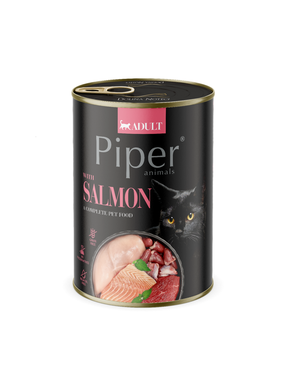 DOLINA NOTECI Piper dla kota z łososiem 400g
