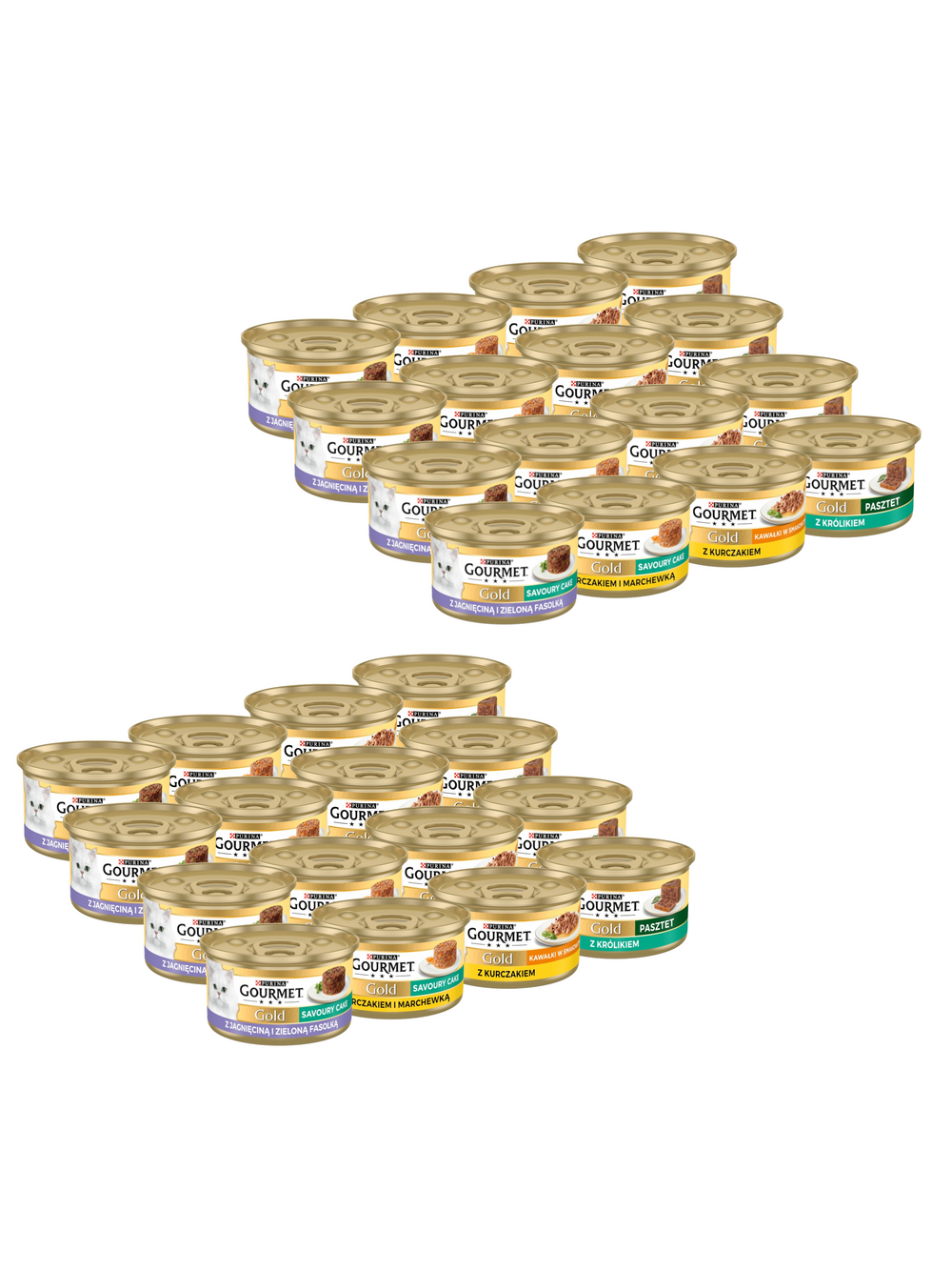 Purina Gourmet Gold Mix Smaków 48x85g - 3 smaki MIX