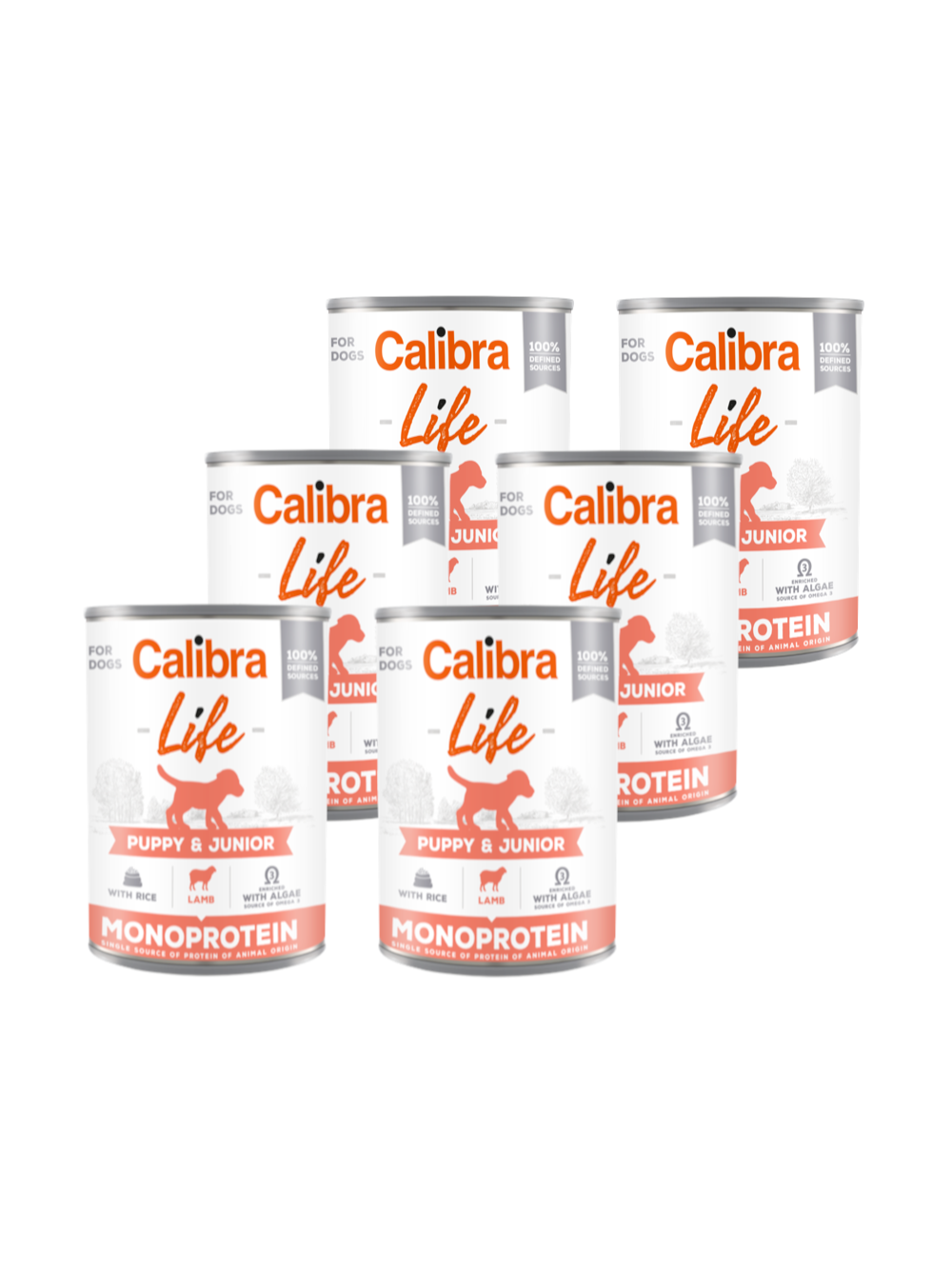 CALIBRA Dog Life Puppy & Junior Lamb with rice 6x400g