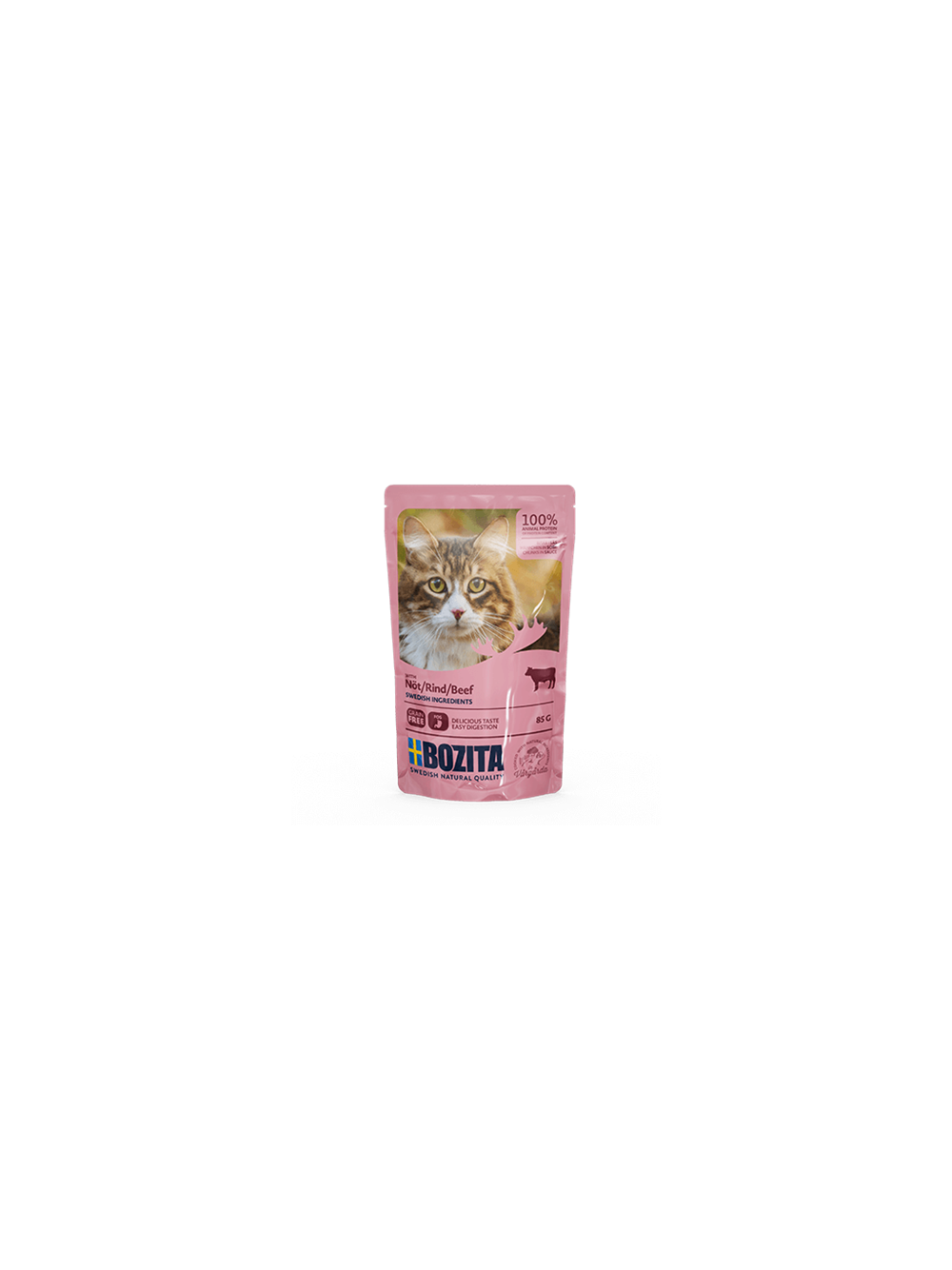 BOZITA Kawałki w sosie z wołowiną (saszetka) 85g