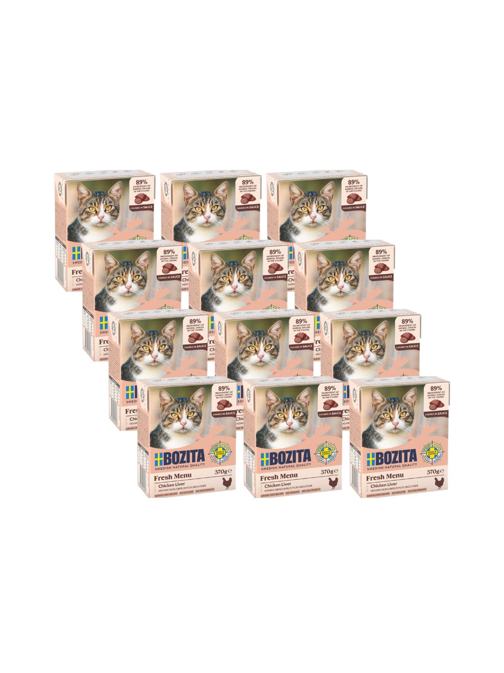 BOZITA Cat Wątróbka Drobiowa w sosie  12x370g