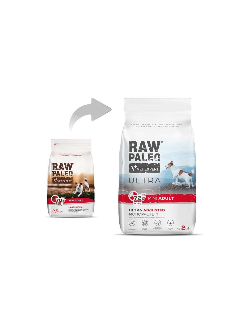 Vetexpert Raw Paleo Ultra Beef Adult Mini 2kg