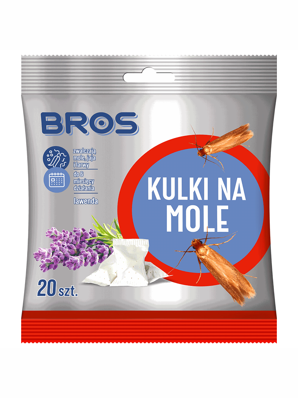 BROS Kulki na mole - lawenda 20szt.
