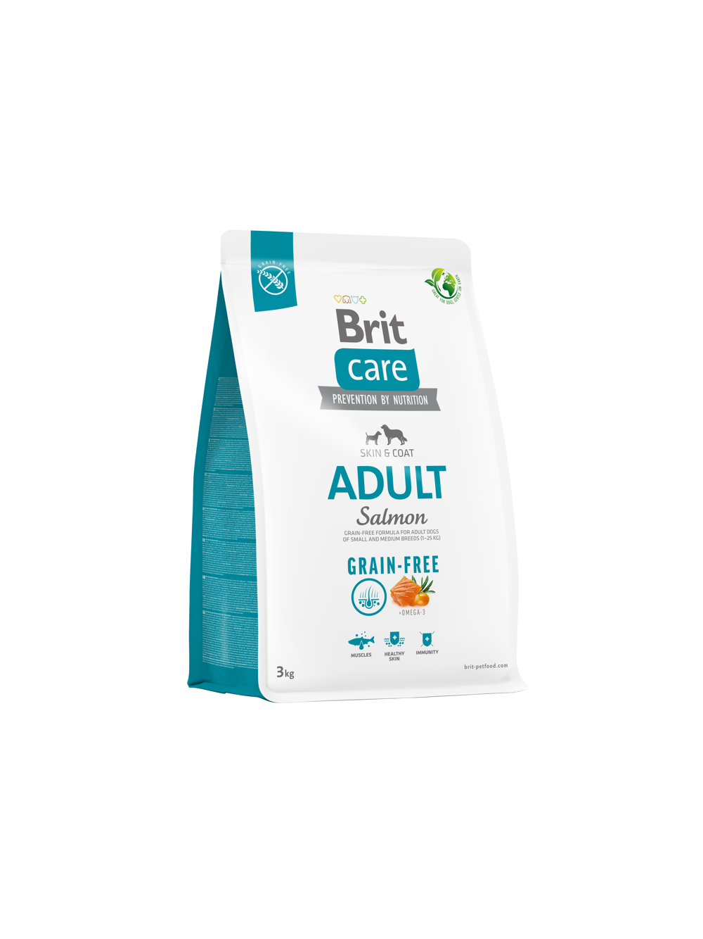 BRIT CARE Grain-free Adult Salmon 3kg / Opakowanie uszkodzone (8251) !!!