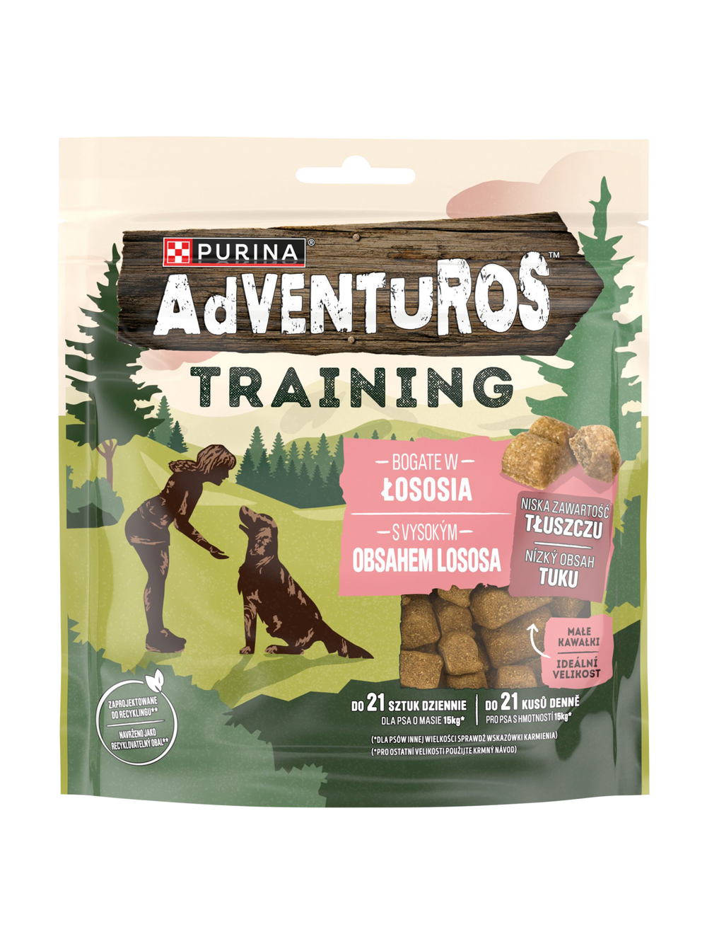 ADVENTUROS Training Przysmaki dla psów Bogate w Łososia 115g