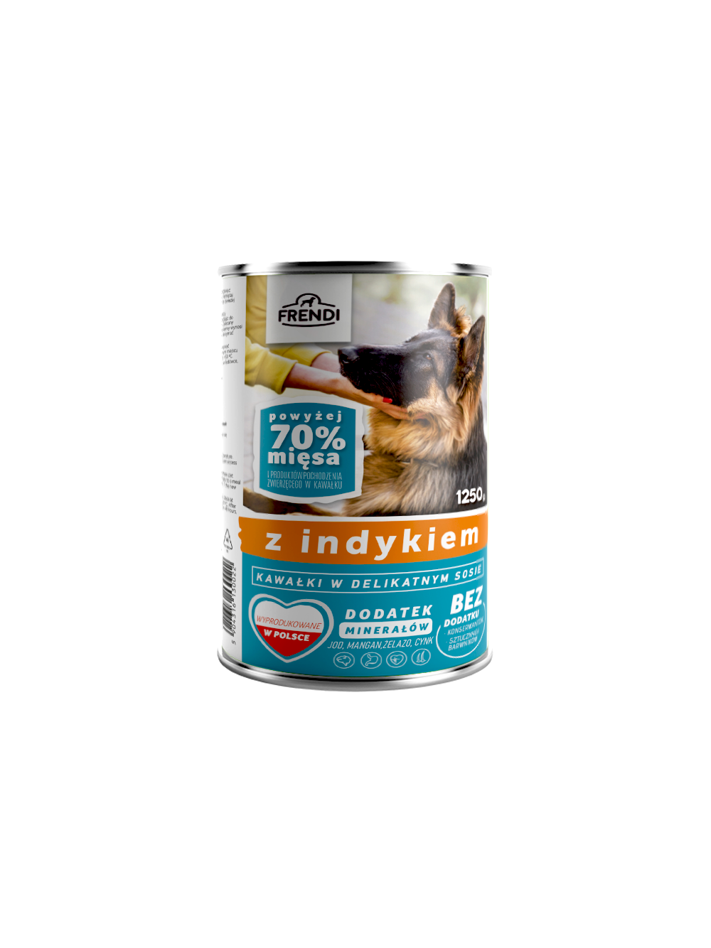 Frendi kawałki w delikatnym sosie z indykiem i wątróbką mix smaków 16x1250g