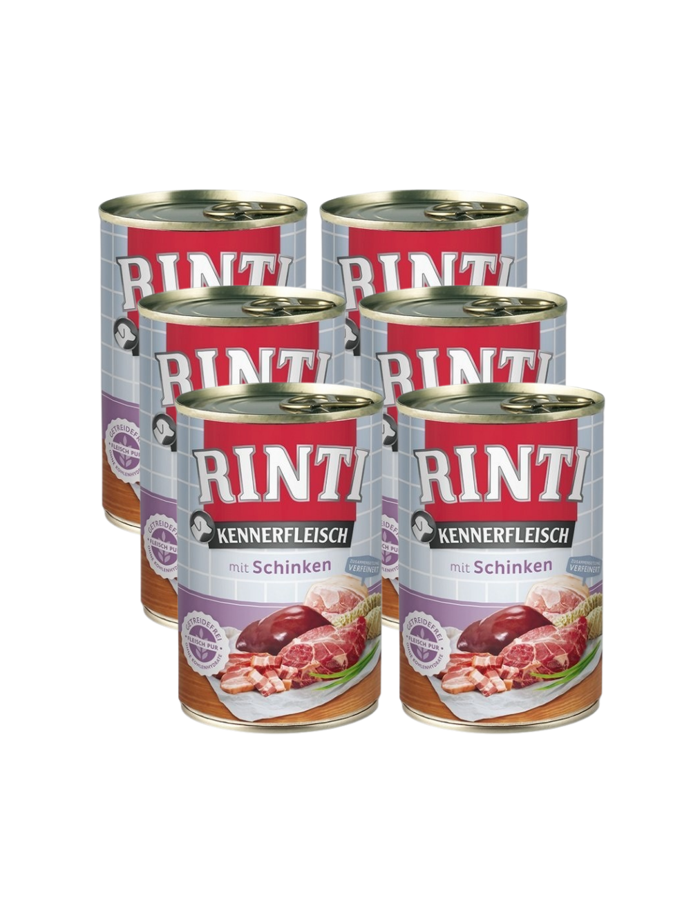 Rinti Kennerfleisch Schinken karma mokra dla psa - szynka 6x400g