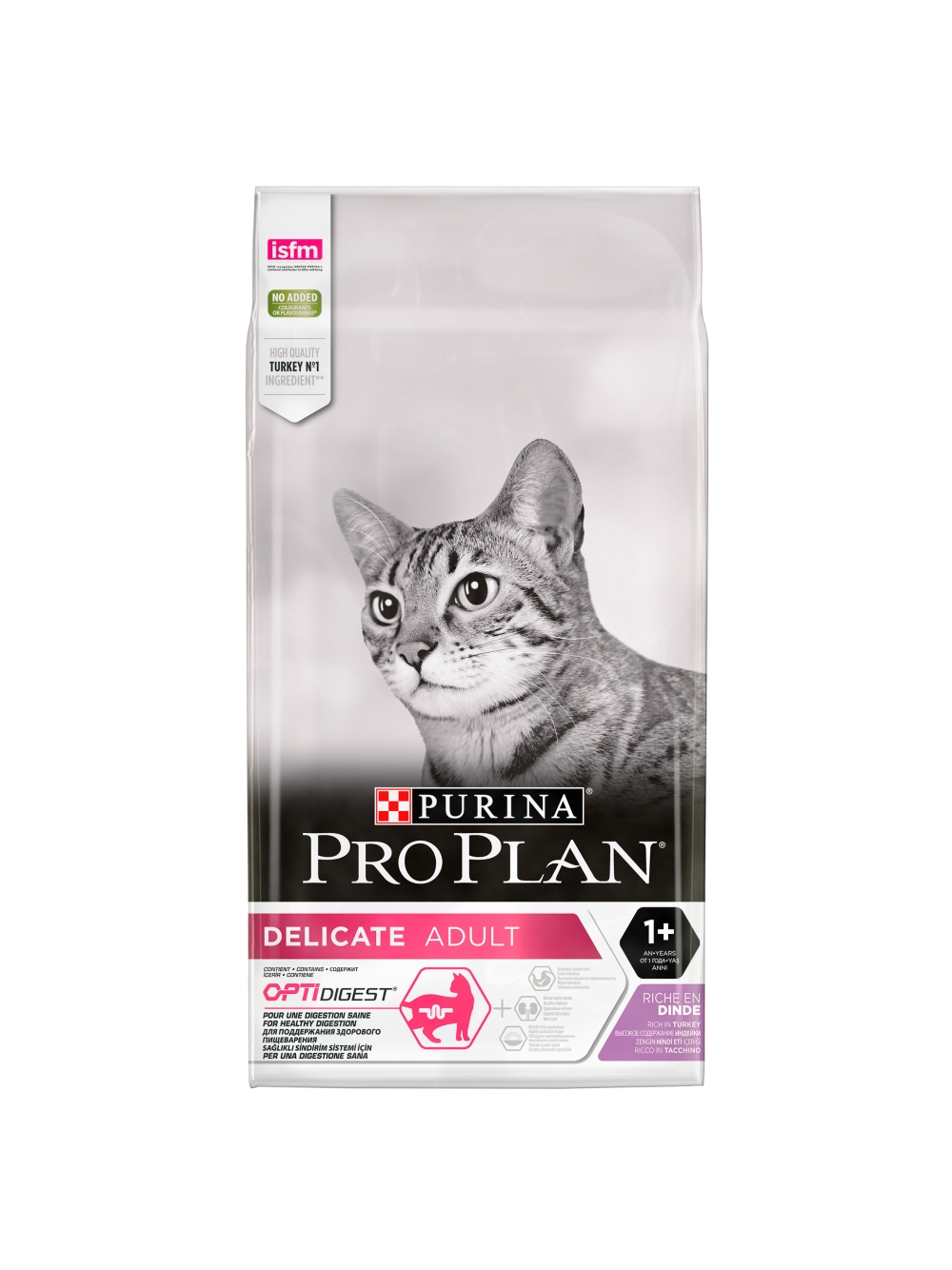 PURINA Pro Plan Delicate Turkey&Rice 10kg + niespodzianka dla kota GRATIS!