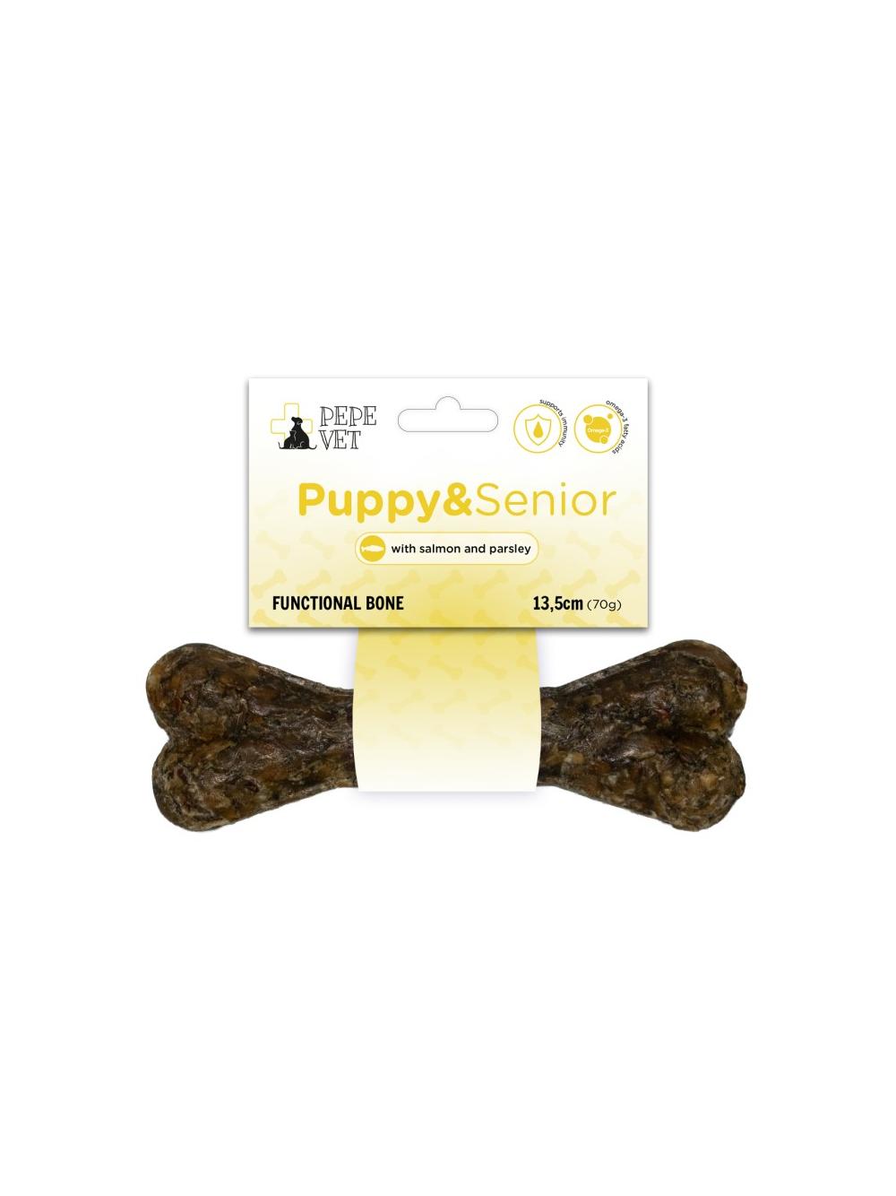 PEPE VET Kość funkcjonalna Puppy&Senior (dla szczeniąt i seniorów) 70g