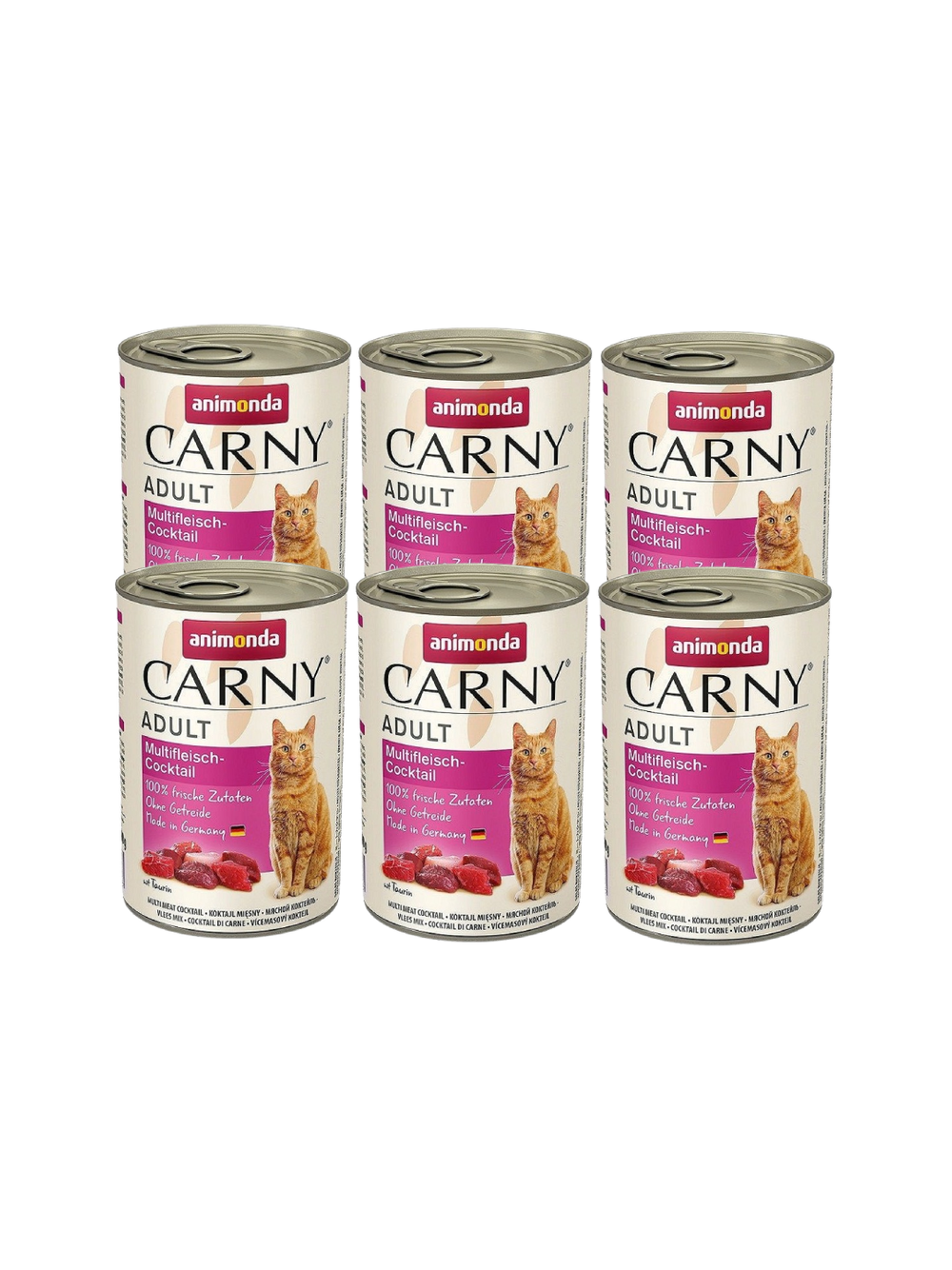 ANIMONDA Cat Carny Adult smak: multi koktajl mięsny 6 x 400g