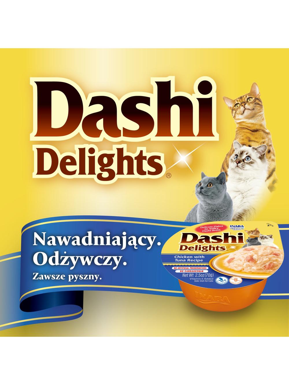 Inaba DASHI uzupełniająca karma dla kota- bulion o smaku kurczaka i przegrzebki 70 g