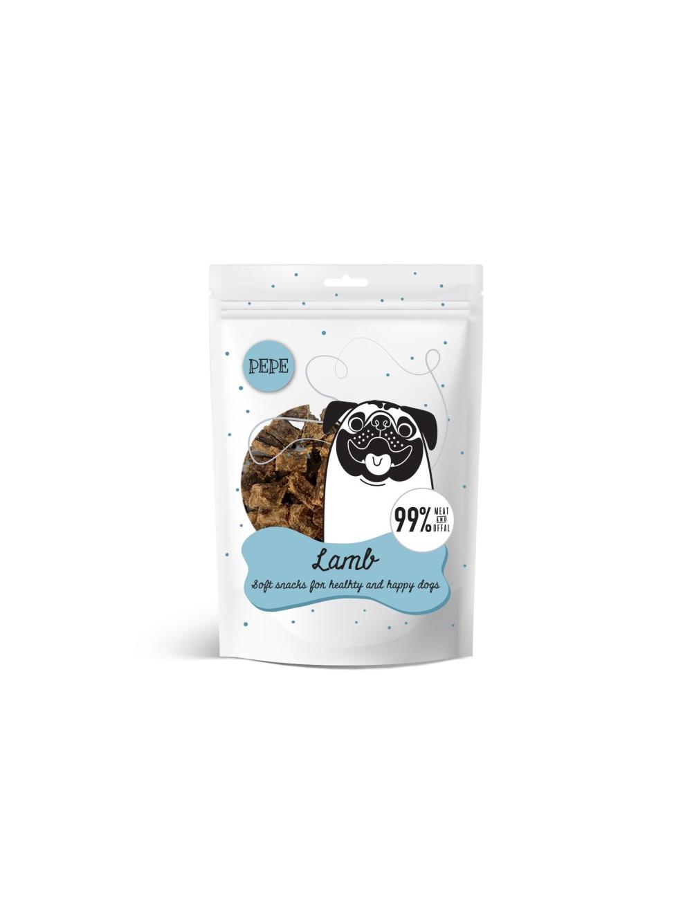 Paka Zwierzaka PEPE Mini Chunkies Lamb (jagnięcina) (70g)