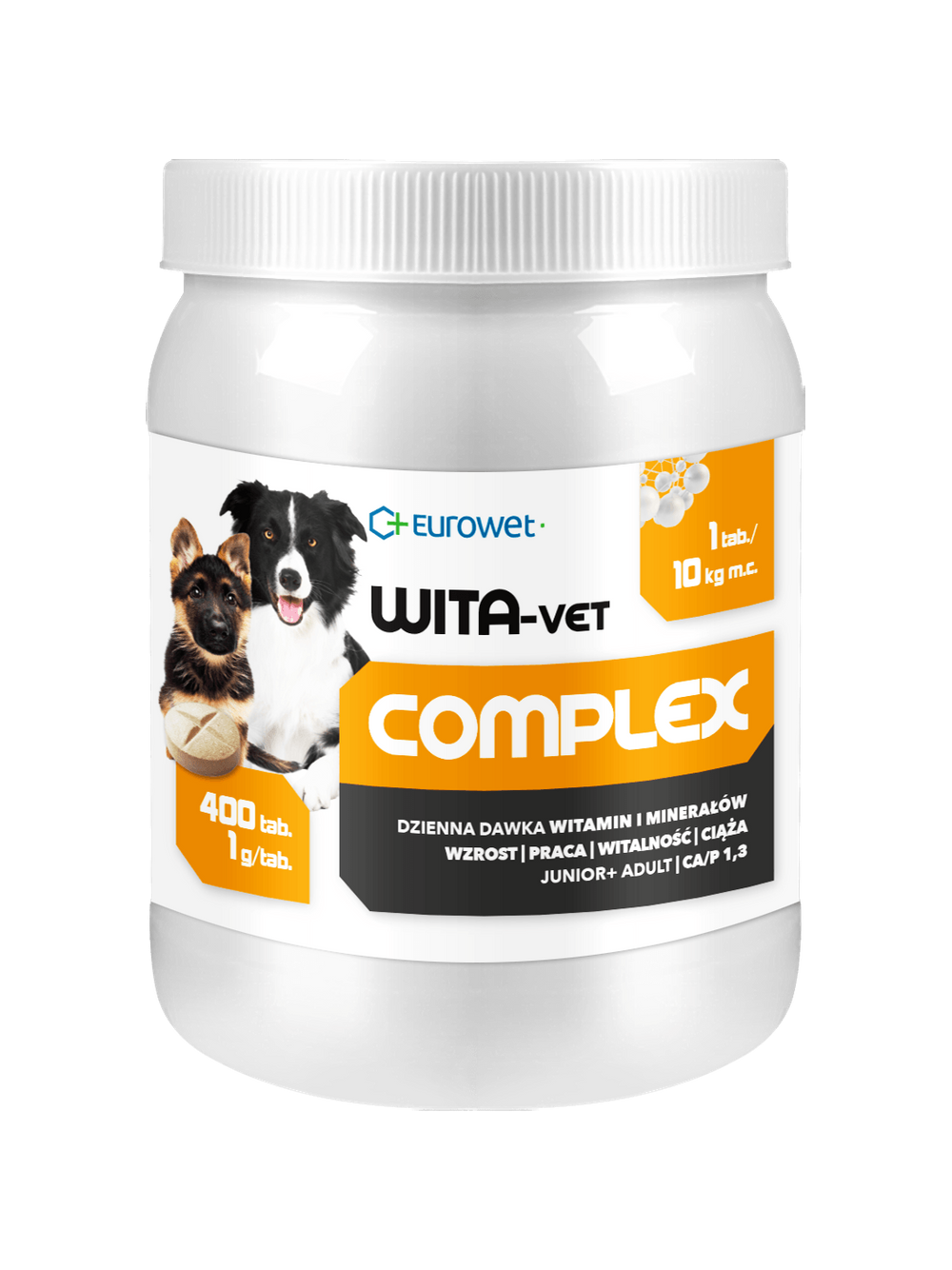 WITA-VET JUNIOR+ADULT Ca/P 1,3 1g 400tab