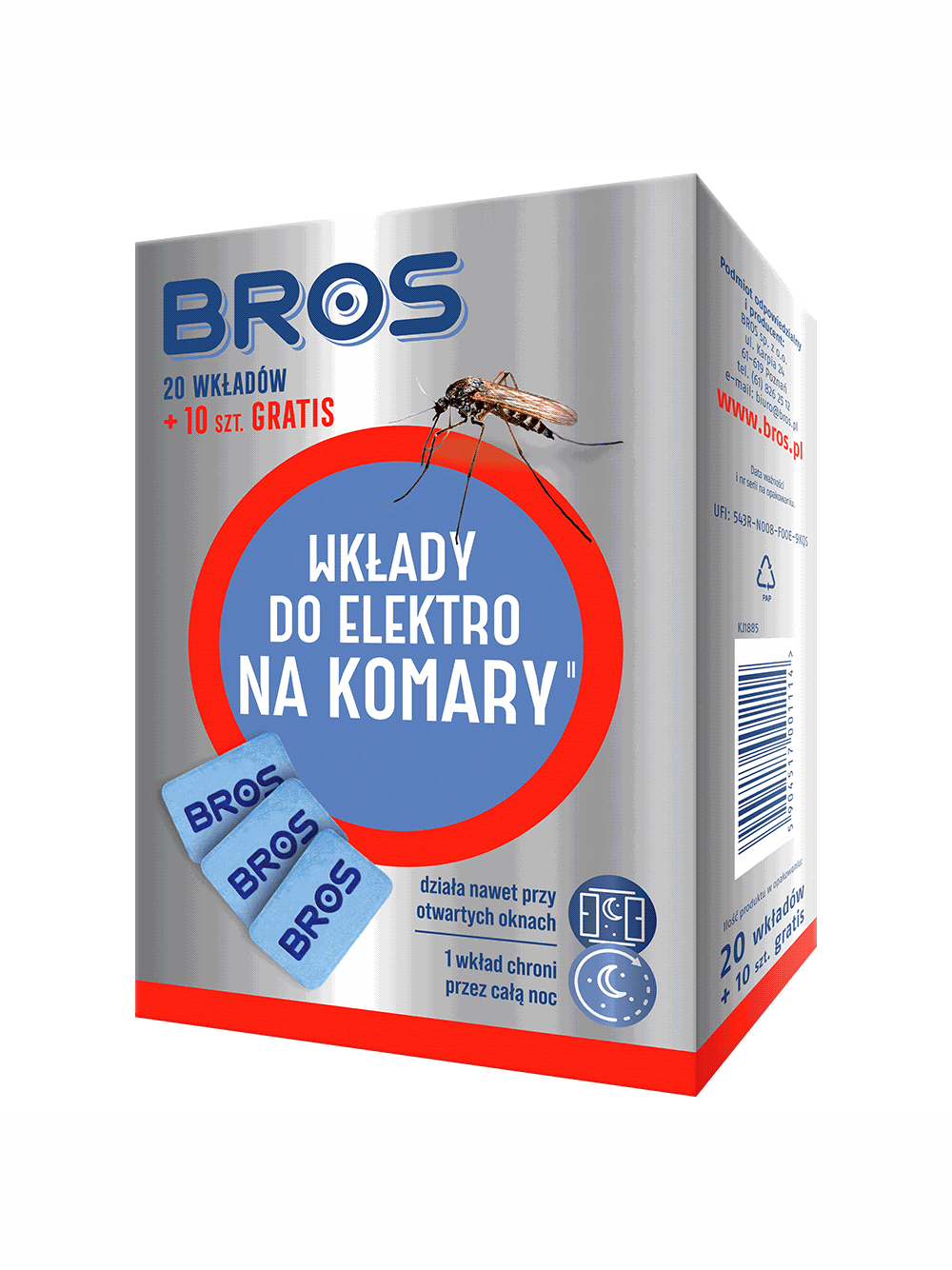 BROS - wkłady do elektro na komary 20szt