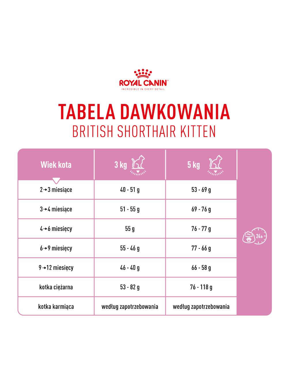 ROYAL CANIN British Shorthair Kitten 2kg karma sucha dla kociąt, do 12 miesiąca, rasy brytyjski krótkowłosy