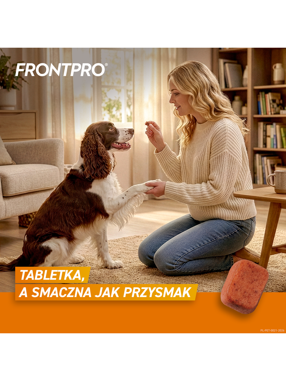 Frontpro tabletki na pchły i kleszcze L 68mg 10-25kg 1 TABLETKA