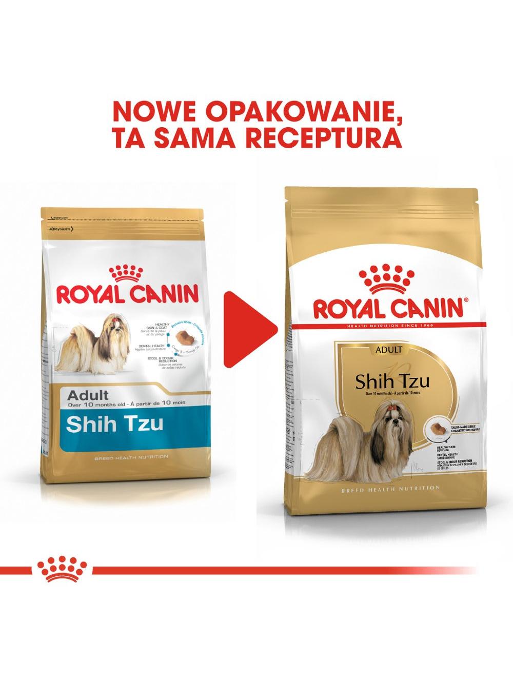 ROYAL CANIN Shih Tzu Adult 7,5kg karma sucha dla psów dorosłych rasy shih tzu / Opakowanie uszkodzone (4329,4310,4312) !!!