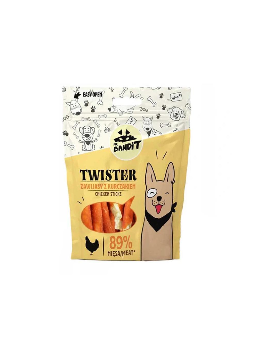MR. BANDIT Gryzaki Twisters Zawijasy z Kurczakiem 80g