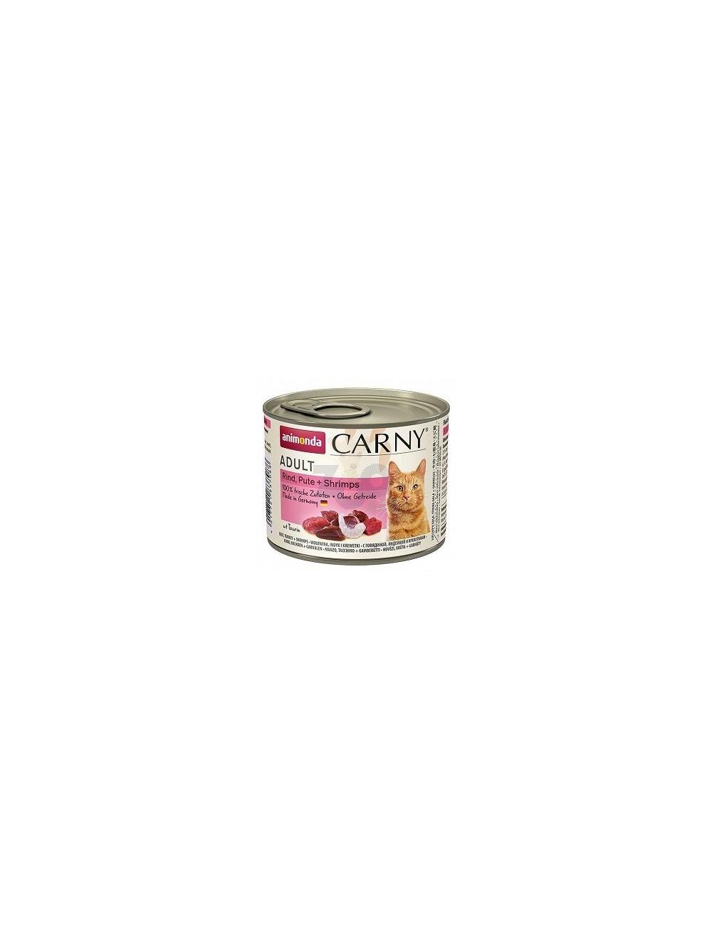 ANIMONDA Cat Carny Adult smak: indyk i krewetki 12 x 200g