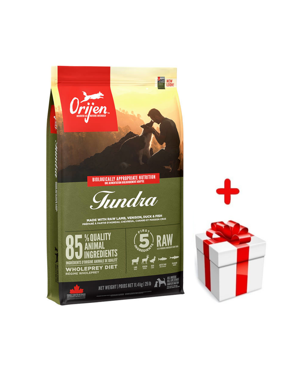 ORIJEN Tundra Dog 11,4kg + niespodzianka dla psa GRATIS!