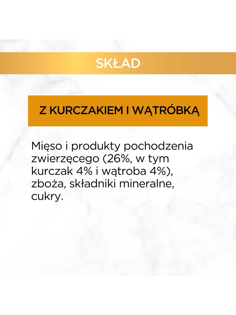 Purina Gourmet Gold kurczak/ wątróbka w sosie 48x85g