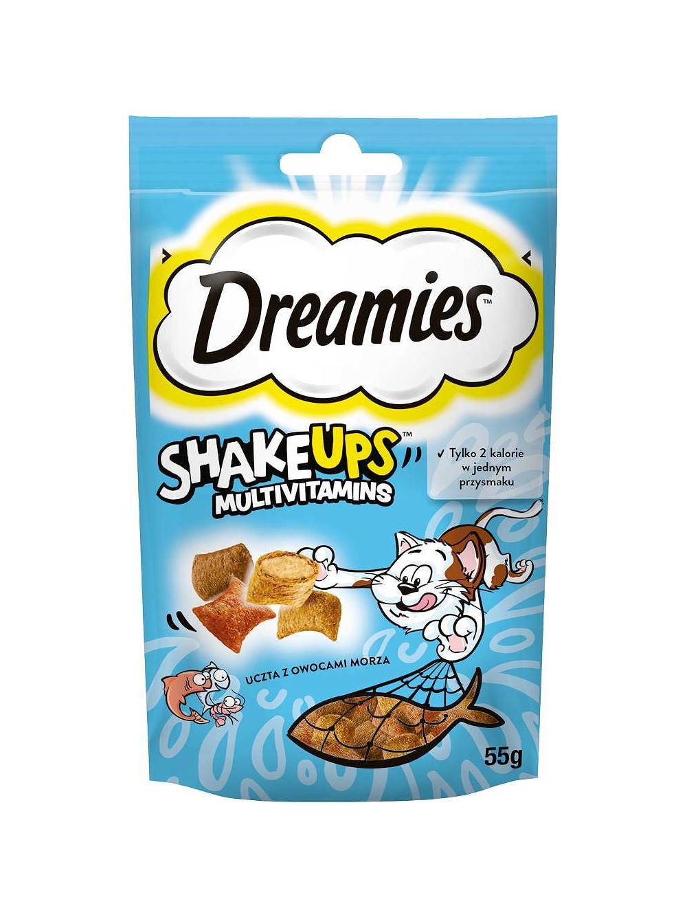 DREAMIES ShakeUps Multivitamins owoce morza 55g